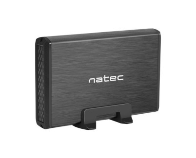 Natec Rhino Caja Externa para Discos HDD/SSD SATA 3.5\" - USB 3.0 - Dise&ntilde;o Robusto y Elegante - Plug and Play - Color Negro