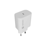 Natec Ribera Cargador de Pared 20W - 1xUSB-C - Carga Rapida - Color Blanco