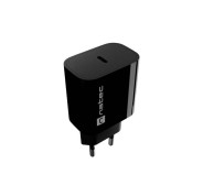 Natec Ribera Cargador de Pared 20W - 1xUSB-C - Carga Rapida - Color Negro