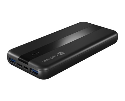 Natec Trevi Slim Q V2 PowerBank 10.000mAh - 2xUSB 3.0 18W + 1xUSB-C 20W + USB-C + USB Micro - PD Hasta 20 W - Quick Charge