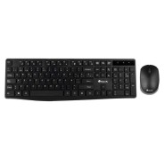 NGS Allure Pack Inalambrico USB Teclado Multimedia + Raton 1200dpi 3 Botones - Uso Ambidiestro - Color Negro