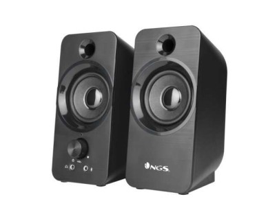 NGS Altavoces Multimedia USB 2.0 12W - Conexion Jack 3.5mm - Controles en Altavoz