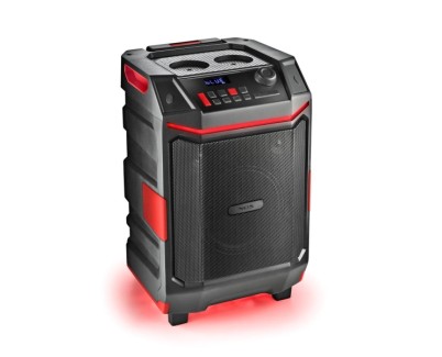 NGS Altavoz Premium 300W - Bluetooth 5.4 - USB y AUX - Iluminacion LED - Resistente al Agua - Color Negro