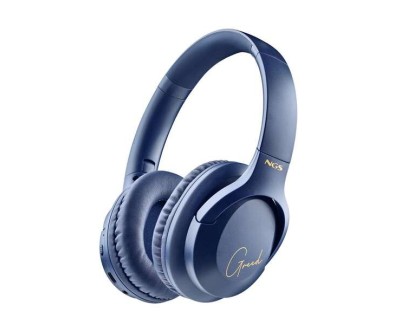 NGS Artica Greed Auriculares Bluetooth 5.1 con Microfono - Diadema Ajustable - Almohadillas Acolchadas - Autonomia hasta 46h - Manos Libres - Color Azul