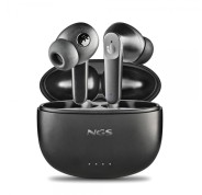 NGS Artica Hush Auriculares Bluetooth 5.3 TWS ANC - Conexion Automatica - Asistente de Voz - Autonomia hasta 4h - Base de Carga - Color Negro