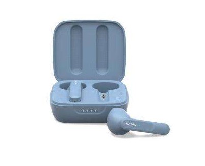 NGS Artica Move Rain Auriculares Intrauditivos Bluetooth 5.3 TWS - Manos Libres - Asistente de Voz - Autonomia hasta 7h - Base de Carga - Color Azul