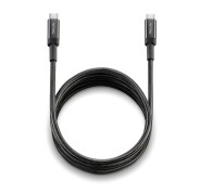 NGS Cable 2.0 USB-C Macho a USB-C Macho - Carga Ultrarapida hasta 100W - Longitud 2m - Color Negro