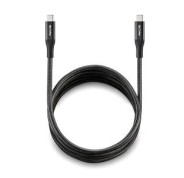 NGS Cable 2.0 USB-C Macho a USB-C Macho - Carga Ultrarapida hasta 240W - Longitud 2m - Color Negro
