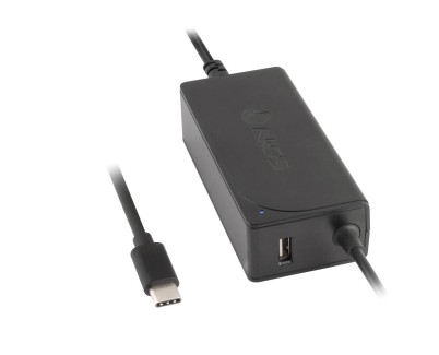 NGS Cargador Universal Automatico para Portatil 65W USB-C - 1x USB 2.0 - Voltaje 5-20V