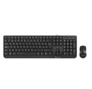 NGS Cocoa Pack USB Teclado Multimedia + Raton 1000dpi 3 Botones - Uso Ambidiestro - Color Negro