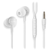 NGS CROSS DRIFT Auriculares Intraurales con Microfono - Jack 3.5mm - Boton Multifuncion - Color Blanco