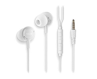 NGS CROSS DRIFT Auriculares Intraurales con Microfono - Jack 3.5mm - Boton Multifuncion - Color Blanco