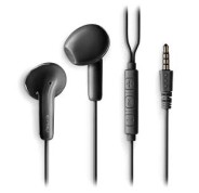 NGS CROSS FLIP Auriculares Intraurales con Microfono - Jack 3,5mm - Boton Multifuncion - Color Negro