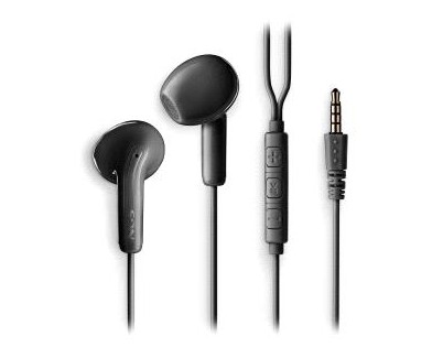 NGS CROSS FLIP Auriculares Intraurales con Microfono - Jack 3,5mm - Boton Multifuncion - Color Negro