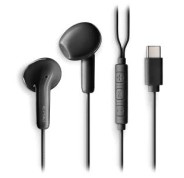 NGS CROSS GLIDE Auriculares Intraurales con Microfono - USB-C - Boton Multifuncion - Color Negro