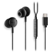 NGS CROSS STEP Auriculares Intraurales con Microfono - USB-C - Boton Multifuncion - Color Negro