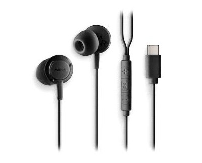NGS CROSS STEP Auriculares Intraurales con Microfono - USB-C - Boton Multifuncion - Color Negro