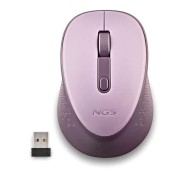 NGS Dew Lilac Raton Inalambrico USB 1600dpi - 3 Botones - Uso Diestro - Color Lila