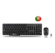 NGS Euphoria Kit Pack Teclado Inalambrico + Raton Inalambrico 1200dpi 3 Botones - QWERTY Portugues - Uso Ambidiestro