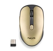 NGS Evo Rust Gold Raton Inalambrico USB 1600dpi - 5 Botones - Recargable - Uso Diestro