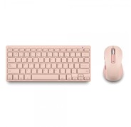 NGS Fantasy Pack Teclado Compacto Silencioso + Raton Silencioso 1600dpi 5 Botones - Conexion 2,4GHz, BT1 y BT2 - Color Rosa