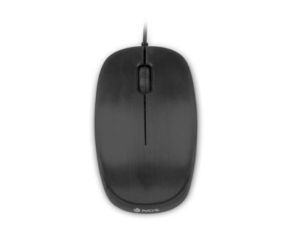NGS Flame Raton USB 1000dpi - 3 Botones - Uso Ambidiestro - Color Negro