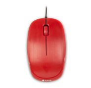 NGS Flame Raton USB 1000dpi - 3 Botones - Uso Ambidiestro - Color Rojo