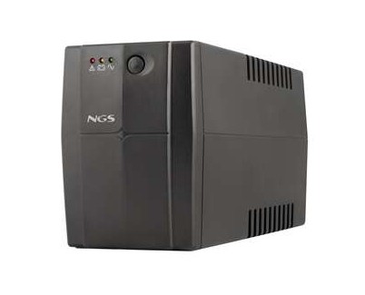 NGS Fortress 1200 V3 SAI 800VA UPS 480W - Tecnologia Off Line - Funcion AVR - 2x Schukos - Proteccion Sobrecargas y Cortocircuitos