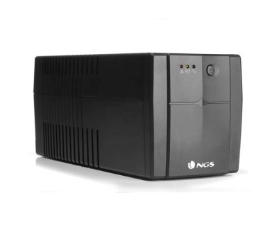 NGS Fortress 1500 V2 SAI 1200VA UPS 720W - Tecnologia Off Line - Funcion AVR - 4x Schukos - Proteccion Sobrecargas y Cortocircuitos