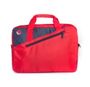 NGS Ginger Maletin para Portatil 15.6" - Acolchado Interior - 2 Compartimentos y Bolsillo Exterior - Color Rojo