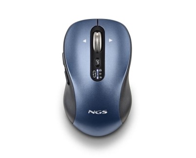 NGS Infinity-RB Raton Inalambrico 3200dpi - Conexiones 2.4 GHz + Bluetooth 5.1 + Bluetooth 5.1 - 5 Botones - Uso Diestro - Color Azul/Negro