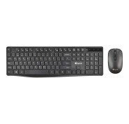 NGS Kit de Teclado y Raton Inalambrico Multidispositivo - Color Negro