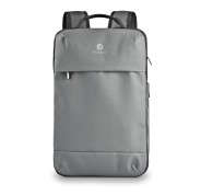 NGS Monray Sacks Horizon Mochila Expandible para Portatil hasta 14,1\" - Suave Acolchado Interno - Resistente al Agua - Bolsillo Antirrobo - 10L Expandible a 20L - Color Gris