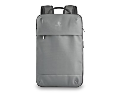 NGS Monray Sacks Horizon Mochila Expandible para Portatil hasta 14,1\" - Suave Acolchado Interno - Resistente al Agua - Bolsillo Antirrobo - 10L Expandible a 20L - Color Gris