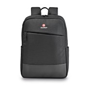 NGS Monray Sacks Venture Mochila para Portatil hasta 15.6\" - Suave Acolchado Interno - Resistente al Agua - Bolsillo Exterior + 2 Bolsillos Laterales - Color Negro