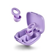 NGS Noon Tapones para Oidos con Reduccion de Ruido - Silicona - Funda y 4 Almohadillas - Color Morado