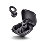 NGS Noon Tapones para Oidos con Reduccion de Ruido - Silicona - Funda y 4 Almohadillas - Color Negro