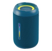 NGS Roller Furia 2 Tiny Altavoz Bluetooth 20W TWS - Iluminacion LED - Autonomia hasta 7h - Resistencia al Agua IPX7 - Color Azul