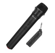 NGS Singer Air Microfono Inalambrico Vocal - Tipo Dinamico - Boton On/Mute/Off - Autonomia hasta 3.30h - Color Negro