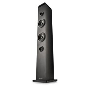NGS Sky Charm Pro Torre de Sonido Bluetooth 50W - USB, Radio FM, Aux In y Entrada Optica - Funcion Broadcasting - Madera de Alta Calidad - Color Negro