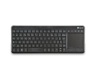 NGS Teclado con Touchpad con Teclas Multimedia Inalambrico 2.4GHz - Layout Frances - Color Negro