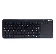 NGS TV Warrior Teclado Multimedia Inalambrico con Touchpad 2.4 GHz - Color Negro