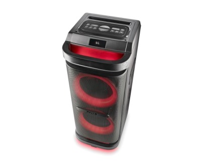 NGS Wild Space 2 Altavoz DJ 2000W Bluetooth 5.3 con Woofer 10\" - USB y AUX - Iluminacion LED - Mando a Distancia - Color Negro