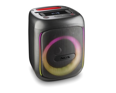 NGS Wild Swag Go Altavoz Portatil 80W TWS Bluetooth 5.0 - Autonomia hasta 10h - USB y Aux In - Iluminacion LED - Color Negro