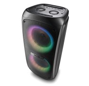 NGS Wild Temper Altavoz Portatil 200W TWS Bluetooth 5.3 - Iluminacion LED RGB - USB, Aux In y Doble Entrada de Microfono - Autonomia hasta 5h - Color Negro