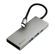 NGS Wonder Dock 4 Pro 4 en 1 Hub USB-C - 2x USB 3.0, 1x USB-C PD 100W, 1x HDMI - Admite Resoluciones Maximas de 4K a 30 Hz - Velocidad hasta 5 Gbps