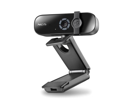 NGS XpressCam 2000 Webcam FullHD 2K USB 2.0 - Microfono Multidireccional - Filtro de Privacidad - Amplio Campo de Vision - Cable de 1.50m - Color Negro