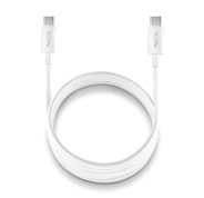 NGS ZYRO 60W-1 Cable USB-C a USB-C - Cargar Rapida - 480 Mbps - 15W - 1 Metro - Color Blanco