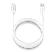 NGS ZYRO-AC Cable USB-C a USB-A - Cargar Rapida - 480 Mbps - 15W - 1 Metro - Color Blanco