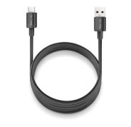 NGS ZYRO-AC Cable USB-C a USB-A - Cargar Rapida - 480 Mbps - 15W - 1 Metro - Color Negro
